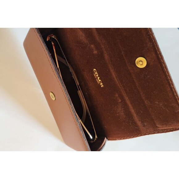 Coach HC7099B 933113 Shiny Rose Gold Aviator Sunglasses - Picture 10 of 14